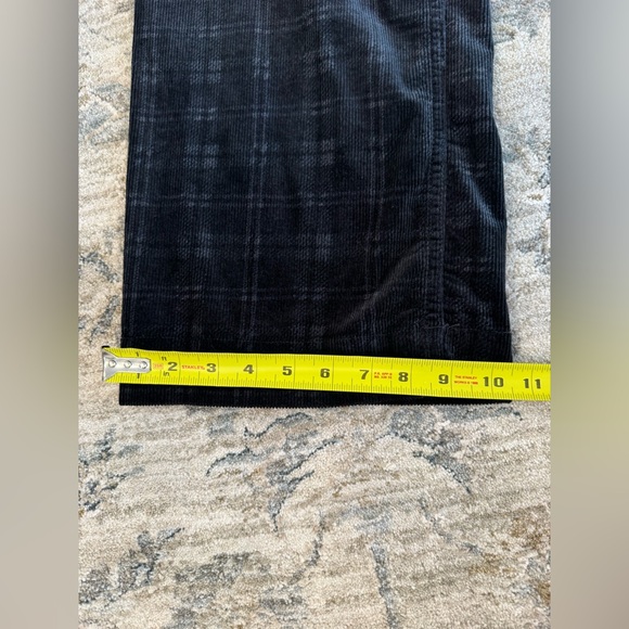 Meave The Colette Cropped Wide-Leg Plaid Corduroy Pants - Picture 6 of 9